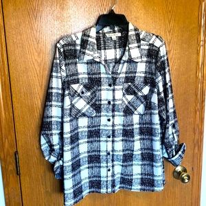 Black and White Button Down